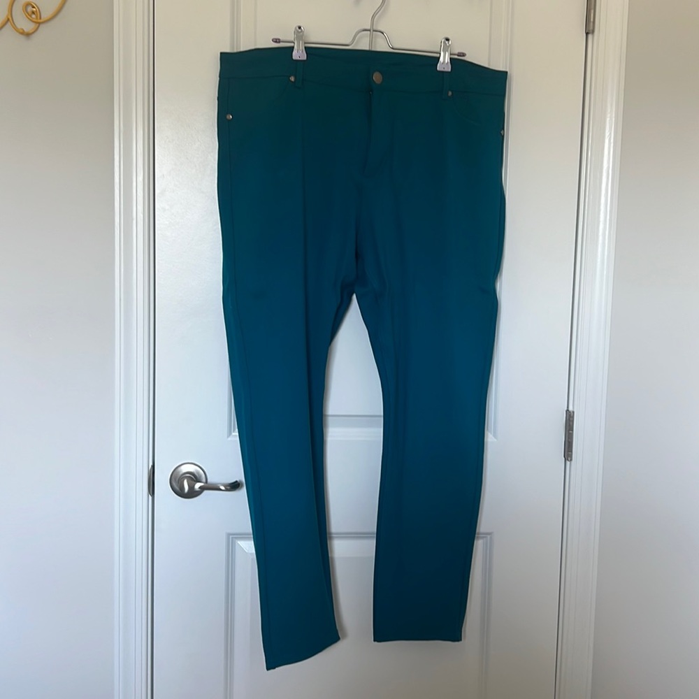 Turquoise Stretch Jeans